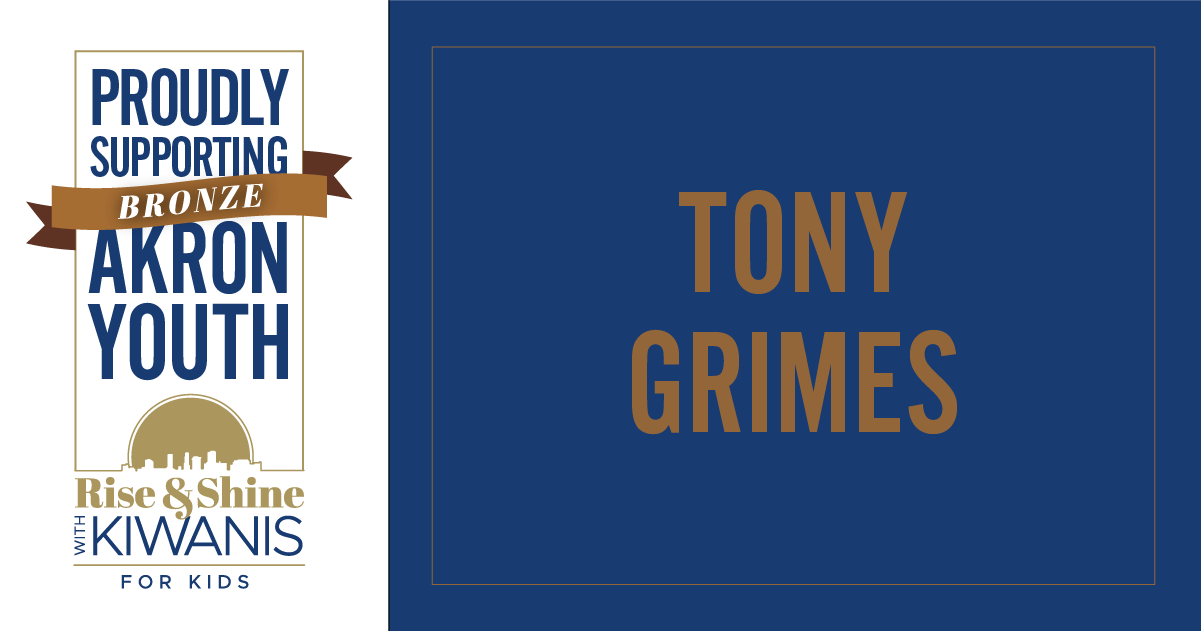 Tony Grimes - Bronze Sponsor Tony Grimes - Bronze Sponsor